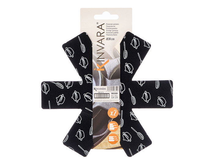 Kinvara Lot de 2 Protège-poêles en Polyester Assortis 38,5 x 44 x 0,5 cm (Set de 36) Kinvara Lot de 2 Protège-poêles en Polyester Assortis 38,5 x 44 x 0,5 cm (Set de 36)