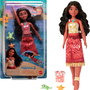 Mattel - Poupée Princesse Vaiana (Moana) avec changement de couleur au contact de l'eau, cheveux à coiffer, figurine Disney, jeu en français et anglais - Réf. Jff08