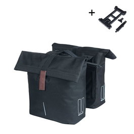 Basil City C/Mik 2.0 Sacoches de vélo doubles, 32L, Noir