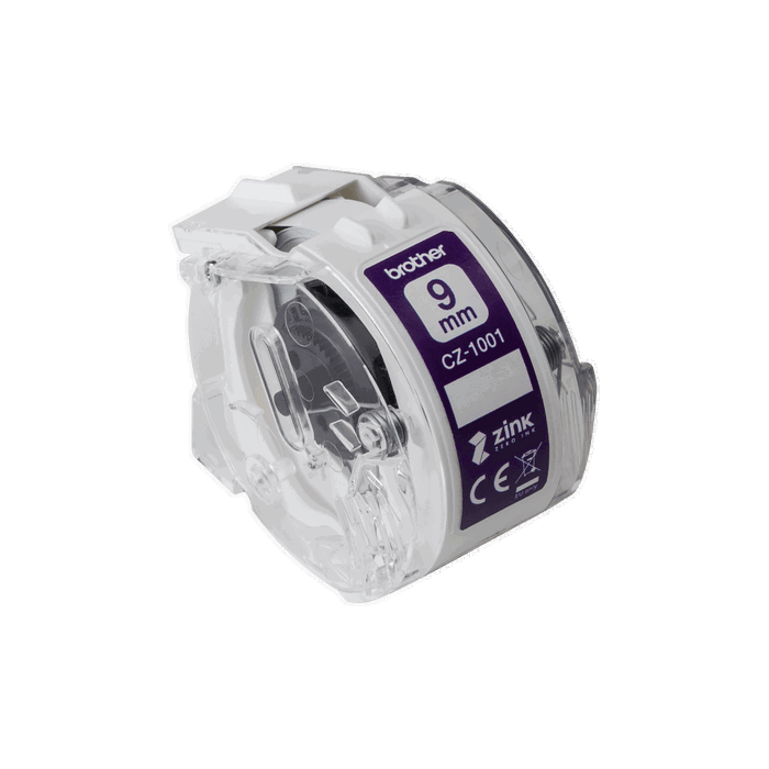 Brother CZ-1001 Rouleau de Carte Adhésive 9 mm x 5 m Compatible VC-500W Brother CZ-1001 Rouleau de Carte Adhésive 9 mm x 5 m Compatible VC-500W