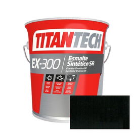 TITAN Esmalte S/R EX300 Noir 4L pour Acier à Séchage Rapide
