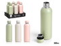 Kinvara Thermos en acier inoxydable 500 ml lot de 3 couleurs claires 7,3x24,5x7,3 cm (Set de 12)