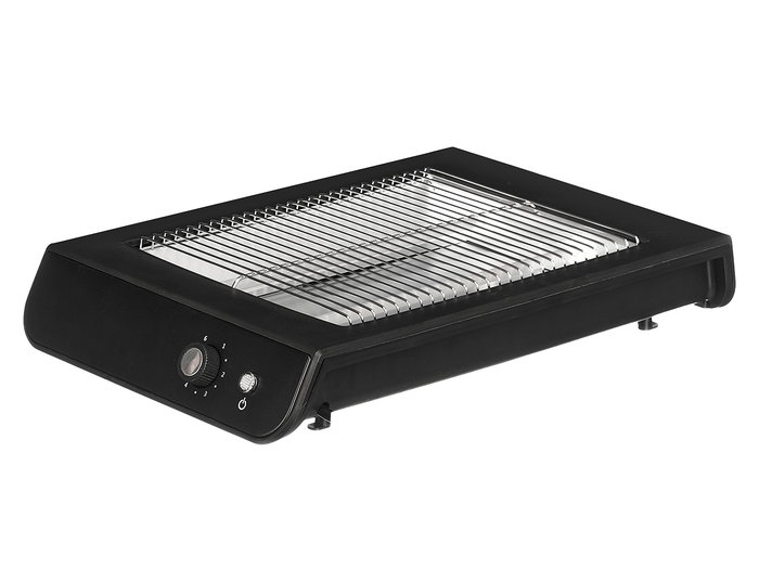 ARGON Grille-pain plat rectangulaire noir 600W