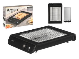 ARGON Grille-pain plat rectangulaire noir 600W