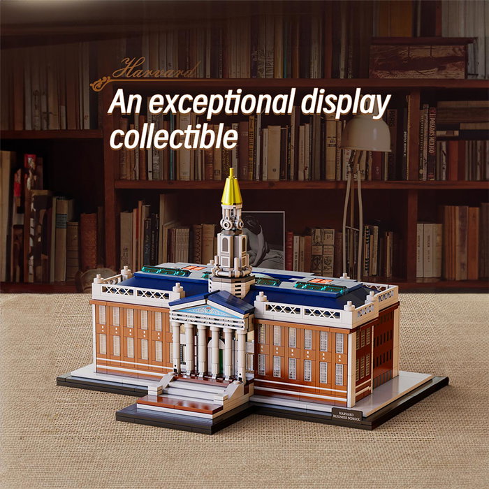 CaDA Harvard Business School - Maquette de construction 1056 pièces - Bibliothèque Baker - Architecture néoclassique - À partir de 8 ans - Multilingue