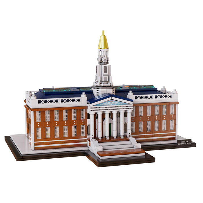 CaDA Harvard Business School - Maquette de construction 1056 pièces - Bibliothèque Baker - Architecture néoclassique - À partir de 8 ans - Multilingue