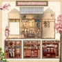 Figurine Model Kit Miniature House Sakura O Kimono Shop 19 x 14 cm