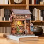 Figurine Model Kit Miniature House Sakura O Kimono Shop 19 x 14 cm