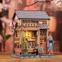 Figurine Model Kit Miniature House Sakura O Kimono Shop 19 x 14 cm
