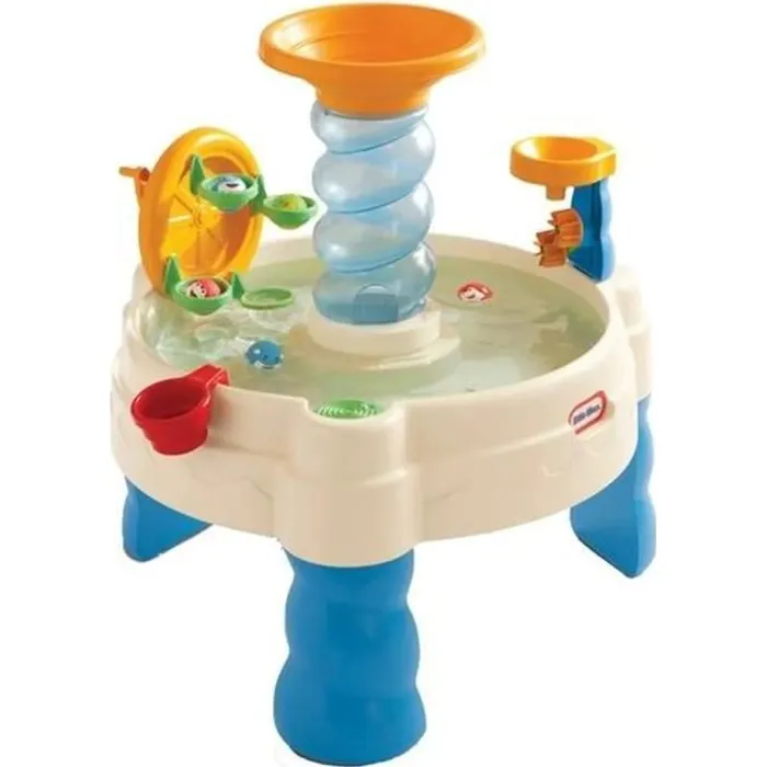 Little Tikes Table de Jeux d'Eau Bleue - Table d'Eau Spirale avec Roues Hydrauliques - Jouet d'Extérieur PVC pour Enfants dès 18 mois (73 x 73 x 77.5 cm) Little Tikes Table de Jeux d'Eau Bleue - Table d'Eau Spirale avec Roues Hydrauliques - Jouet d'Extérieur PVC pour Enfants dès 18 mois (73 x 73 x 77.5 cm)