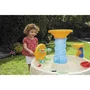 Little Tikes Table de Jeux d'Eau Bleue - Table d'Eau Spirale avec Roues Hydrauliques - Jouet d'Extérieur PVC pour Enfants dès 18 mois (73 x 73 x 77.5 cm)