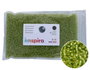Innspiro Perles de rocaille en verre rond argenté vert avocat 2,3 mm 500g