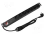 Lanberg PDU-PRO-07F-0200-BK 1U 16A 7 prises Schuko 2m