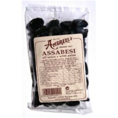 AMARELLI Assabesi Réglisse à l'Anis avec Gomme Arabique - 10 x 100 g AMARELLI Assabesi Réglisse à l'Anis avec Gomme Arabique - 10 x 100 g