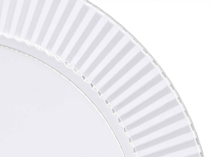 Leknes Assiette Rayures Transparente 23 cm Plastique (PS) (Set de 24) Leknes Assiette Rayures Transparente 23 cm Plastique (PS) (Set de 24)