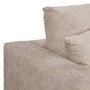 BigBuy Home Canapé Beige Fibre Bois de pin Mousse caoutchouc 206 x 88 x 100 cm