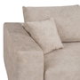 BigBuy Home Canapé Beige Fibre Bois de pin Mousse caoutchouc 206 x 88 x 100 cm