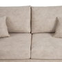 BigBuy Home Canapé Beige Fibre Bois de pin Mousse caoutchouc 206 x 88 x 100 cm