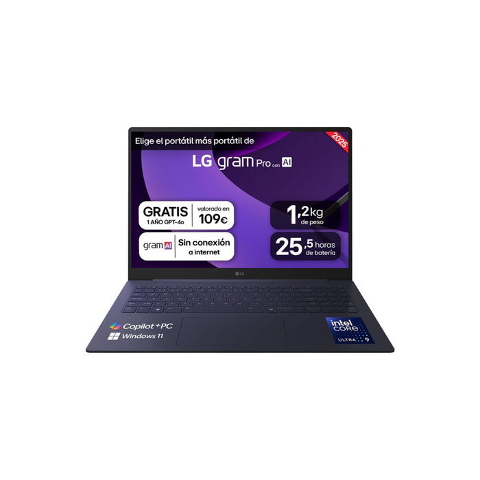 Ordinateur Portable LG 16Z90TS-G.AU99B 16" 32 GB RAM 1 TB SSD Ordinateur Portable LG 16Z90TS-G.AU99B 16" 32 GB RAM 1 TB SSD