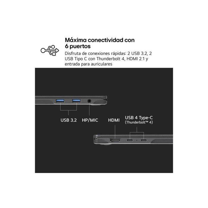 Ordinateur Portable LG 16Z90TS-G.AU99B 16" 32 GB RAM 1 TB SSD Ordinateur Portable LG 16Z90TS-G.AU99B 16" 32 GB RAM 1 TB SSD