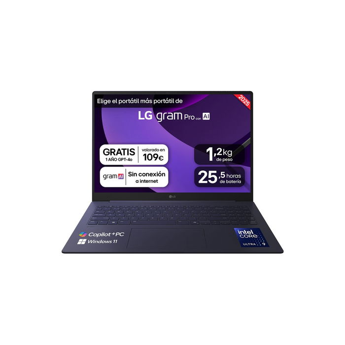 Ordinateur Portable LG 16Z90TS-G.AU99B 16" 32 GB RAM 1 TB SSD Ordinateur Portable LG 16Z90TS-G.AU99B 16" 32 GB RAM 1 TB SSD