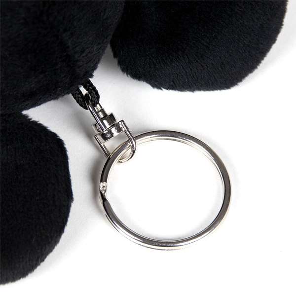Cerdà Porte-clés en Peluche Mickey Noir - Jouet d'éveil pour enfants, Âge recommandé 12 à 16 ans