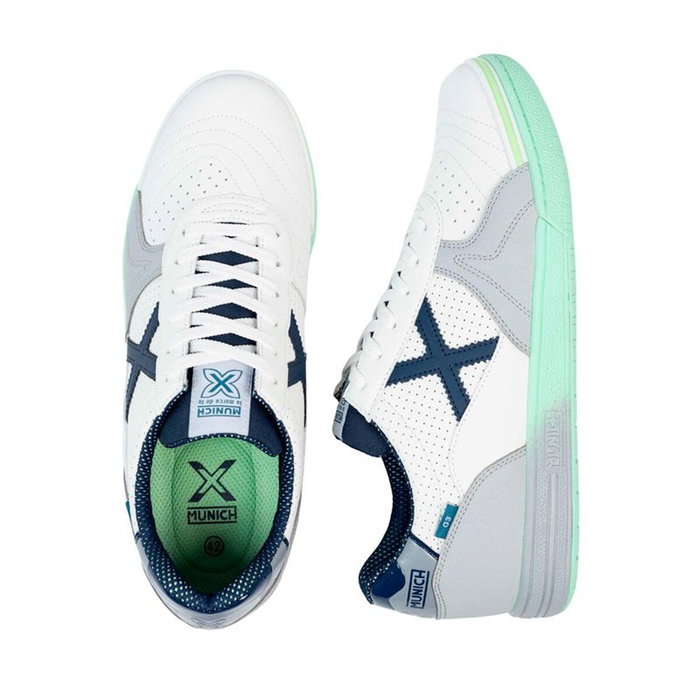 Chaussures de Futsal pour Adultes Munich G-3 447 Gris clair Chaussures de Futsal pour Adultes Munich G-3 447 Gris clair