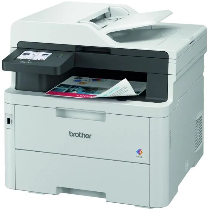 Brother MFC-L3760CDW - Imprimante multifonction laser couleur 4 en 1 avec recto verso automatique, WiFi et Ethernet - Impression jusqu'à 26 ppm