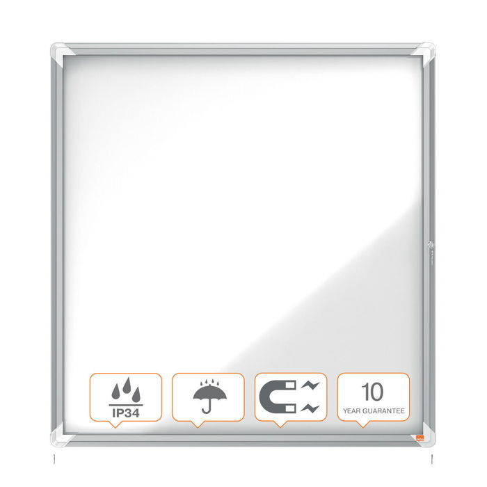 Tableau d’affichage Nobo Panorama Blanc Aluminium Verre 100 x 97,2 x 4,5 cm