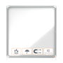 Tableau d’affichage Nobo Panorama Blanc Aluminium Verre 100 x 97,2 x 4,5 cm