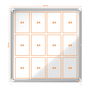 Tableau d’affichage Nobo Panorama Blanc Aluminium Verre 100 x 97,2 x 4,5 cm