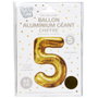 Party Time Ballon Chiffre Doré H.85 cm