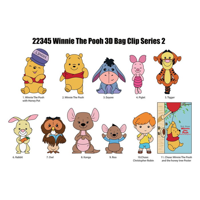 Monogram Int. Winnie l'ourson 3D présentoir porte-clés sac à dos Series 2 (24)