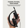 Belkin Inspire Casque Audio Enfant Filaire Noir avec Microfoldable Boom Mic et Adaptateur USB-C/3,5 mm