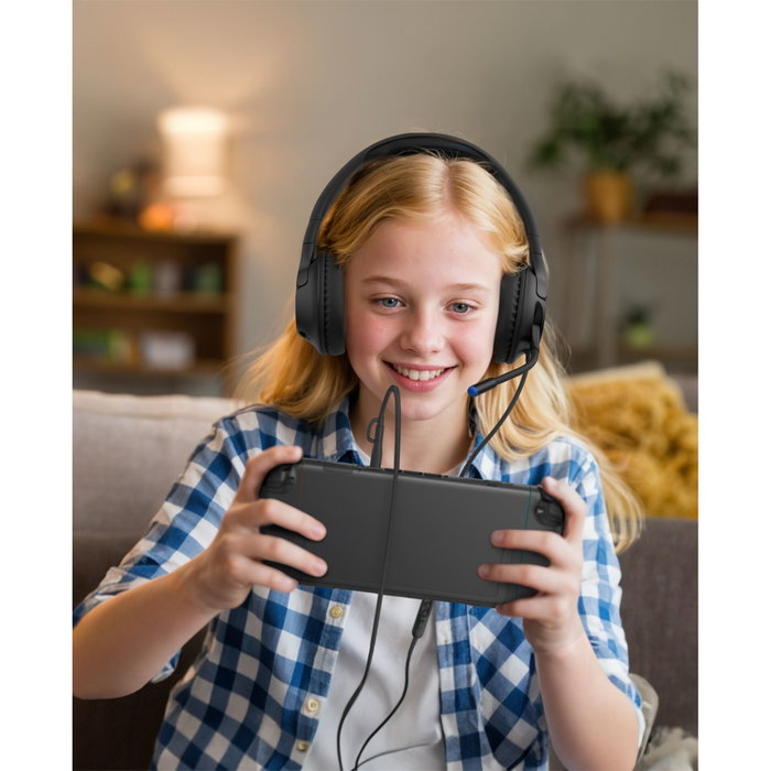 Belkin Inspire Casque Audio Enfant Filaire Noir avec Microfoldable Boom Mic et Adaptateur USB-C/3,5 mm Belkin Inspire Casque Audio Enfant Filaire Noir avec Microfoldable Boom Mic et Adaptateur USB-C/3,5 mm