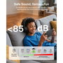Belkin Inspire Casque Audio Enfant Filaire Noir avec Microfoldable Boom Mic et Adaptateur USB-C/3,5 mm