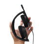 Belkin Inspire Casque Audio Enfant Filaire Noir avec Microfoldable Boom Mic et Adaptateur USB-C/3,5 mm