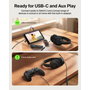 Belkin Inspire Casque Audio Enfant Filaire Noir avec Microfoldable Boom Mic et Adaptateur USB-C/3,5 mm
