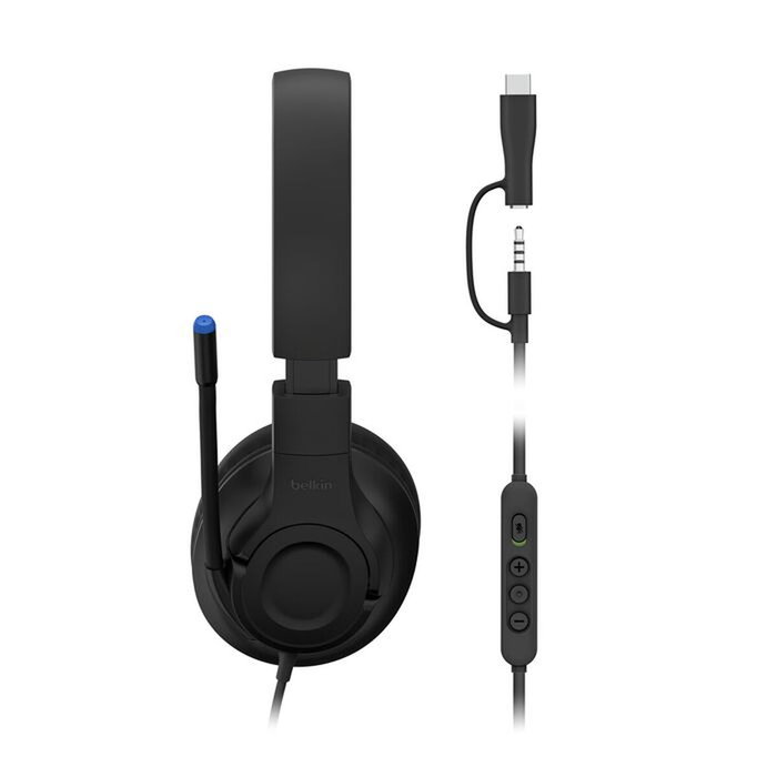 Belkin Inspire Casque audio filaire Noir pour enfants, compatible Nintendo Switch 2 Belkin Inspire Casque audio filaire Noir pour enfants, compatible Nintendo Switch 2