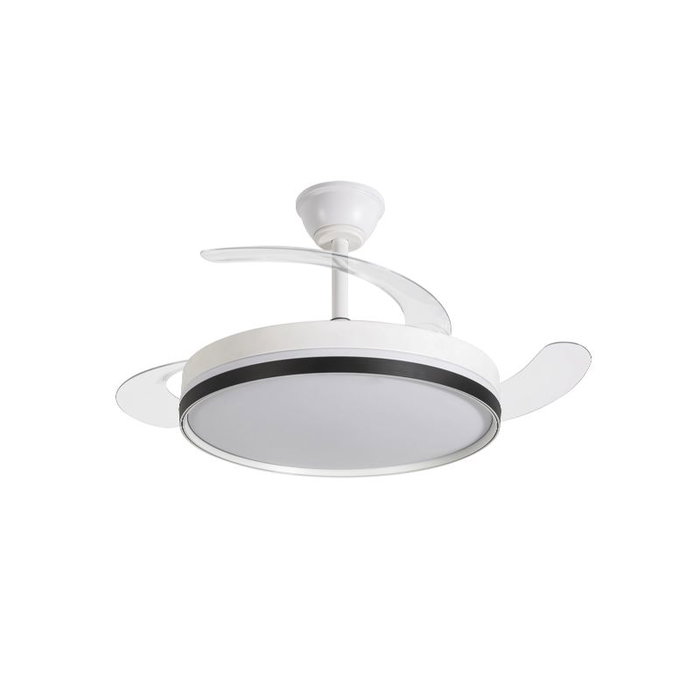 DAEWOO Ventilateur de plafond 42 pouces avec pales rétractables, moteur 30W et LED 36W