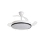 DAEWOO Ventilateur de plafond 42 pouces avec pales rétractables, moteur 30W et LED 36W
