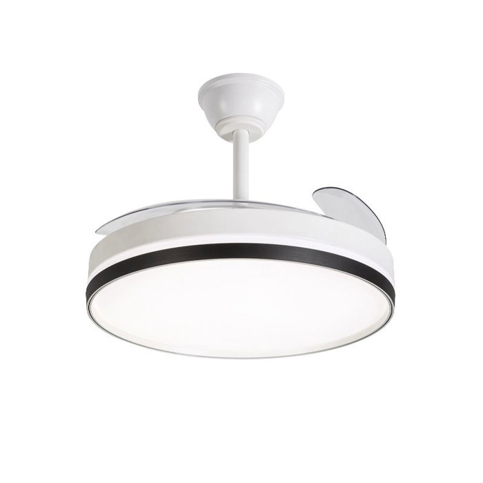 DAEWOO Ventilateur de plafond 42 pouces avec pales rétractables, moteur 30W et LED 36W