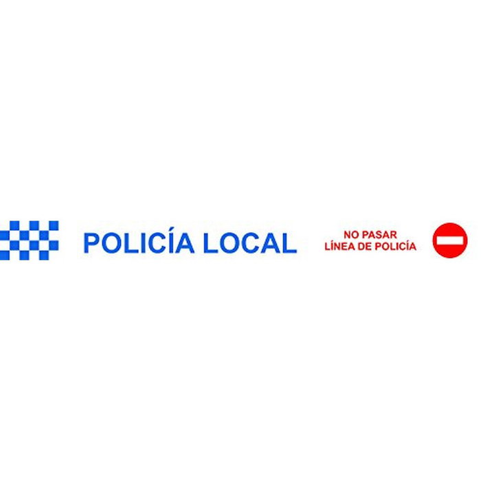 NMZ Ruban de balisage police locale 75 mm x 0,05 mm x 200 m