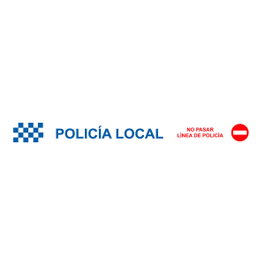 NMZ Ruban de balisage police locale 75 mm x 0,05 mm x 200 m