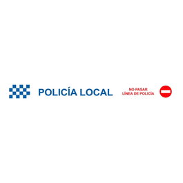 NMZ Ruban de balisage police locale 75 mm x 0,05 mm x 200 m