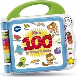 Vtech - Livre Interactif Mon Imagier Bilingue - 100 Mots - 3 Modes de Jeu - Vocabulaire Français et Anglais pour Bébé
