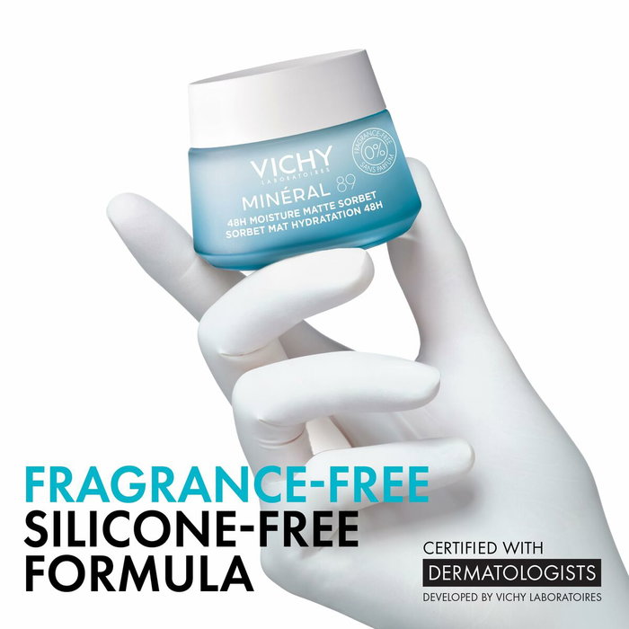 Vichy MINÉRAL 89 Gel sorbet mat hydratant 48H à l'acide hyaluronique 50 ml
