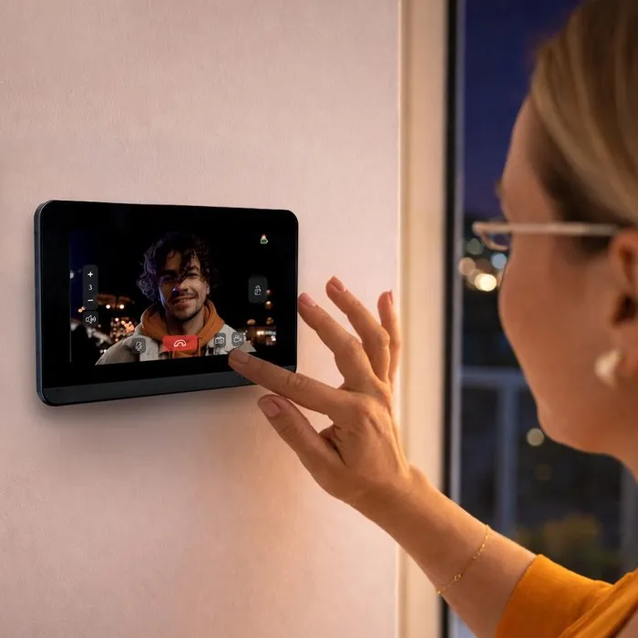 SCS SENTINEL - Interphone vidéo sans fil connecté HeyView Smart Air avec moniteur intérieur 7" (128 Mo, Wi-Fi 2.4/5 GHz, 868 MHz)