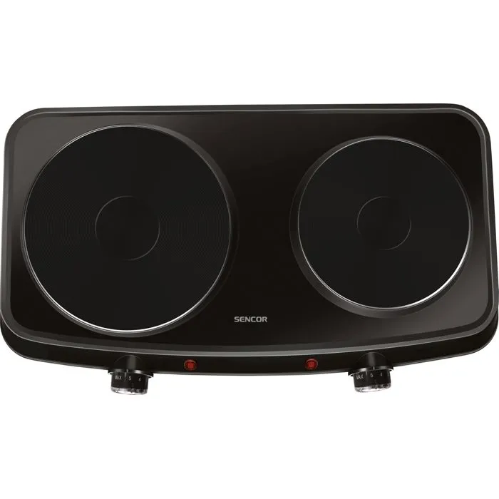 Sencor Plaque de cuisson électrique SCP 2254BK - 2 feux fonte - Noir Sencor Plaque de cuisson électrique SCP 2254BK - 2 feux fonte - Noir