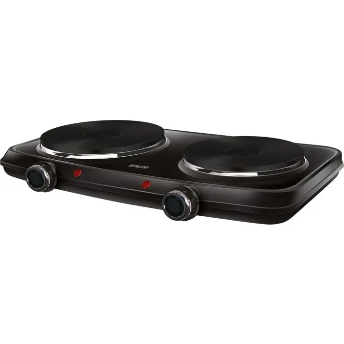 Sencor Plaque de cuisson électrique SCP 2254BK - 2 feux fonte - Noir Sencor Plaque de cuisson électrique SCP 2254BK - 2 feux fonte - Noir